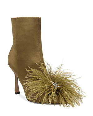 Sam Edelman Ency Pointed Toe Bootie In Olive