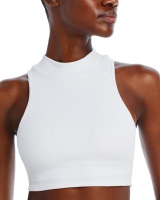 Alo Yoga Goddess Ribbed Cropped Dynamite Tank Top | Bloomingdale's