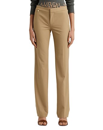 womens brown dress pants RYRJJ for Women High Waist Straight Wide Leg Palazzo Trousers Loose Comfy Casual Business Work Pants with Pockets(Black,M) Womens Brown Dress Pants -