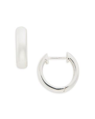 AQUA - Sterling Silver Huggie Hoop Earrings - Exclusive