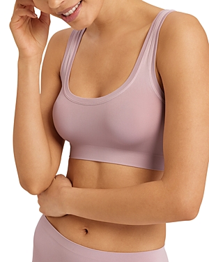 Hanro Touch Feeling Crop Top In Crepe Pink
