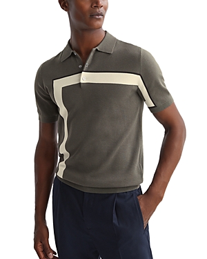 Reiss Bellow Slim Fit Polo Shirt In Sage
