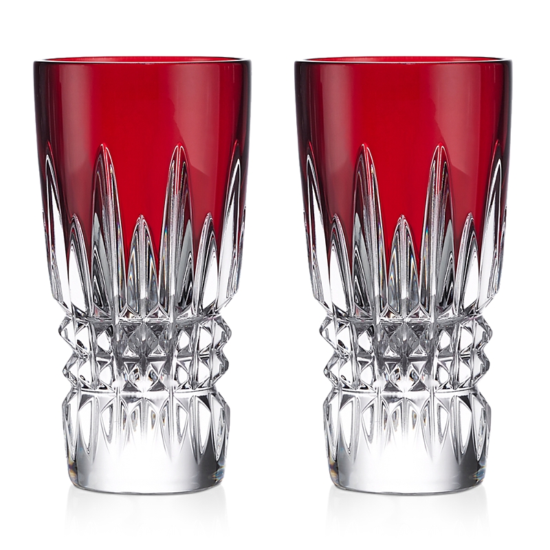 Waterford New Year Celebration Red Shotglass, Set Of 2 In Red