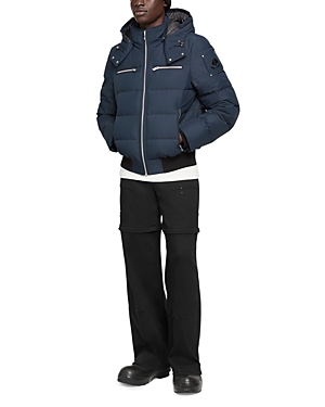 Moose Knuckles Boerum 800 Fill Power Down Bomber Jacket In Navy