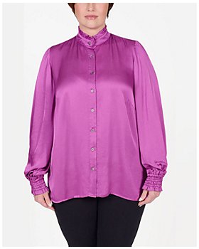 Women's Purple Blouses & Shirts - Bloomingdale's