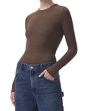 Agolde Delphi Slim Tee In Pasha