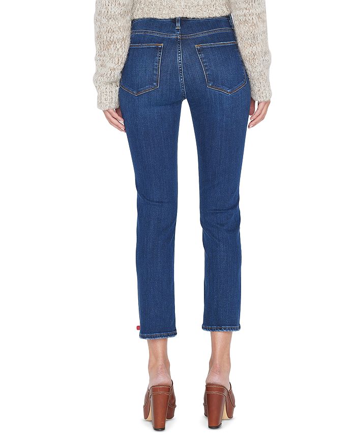 Shop Frame Le High Rise Straight Ankle Jeans In Majesty