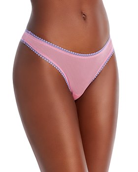 Ongossamer Women's Solid Mesh Hip-g Thong In Black, Size X Small