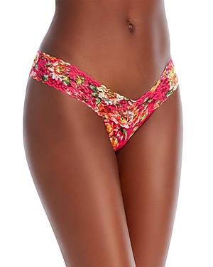 HANKY PANKY LOW-RISE PRINTED LACE THONG