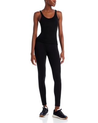 High-Waisted Blackout Cotton-Blend Leggings