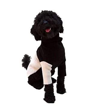Little Beast U+me Sweater For Dogs In Black And Ivory
