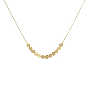 Bloomingdale's Hammered Circles Collar Necklace in 14K Yellow Gold, 18