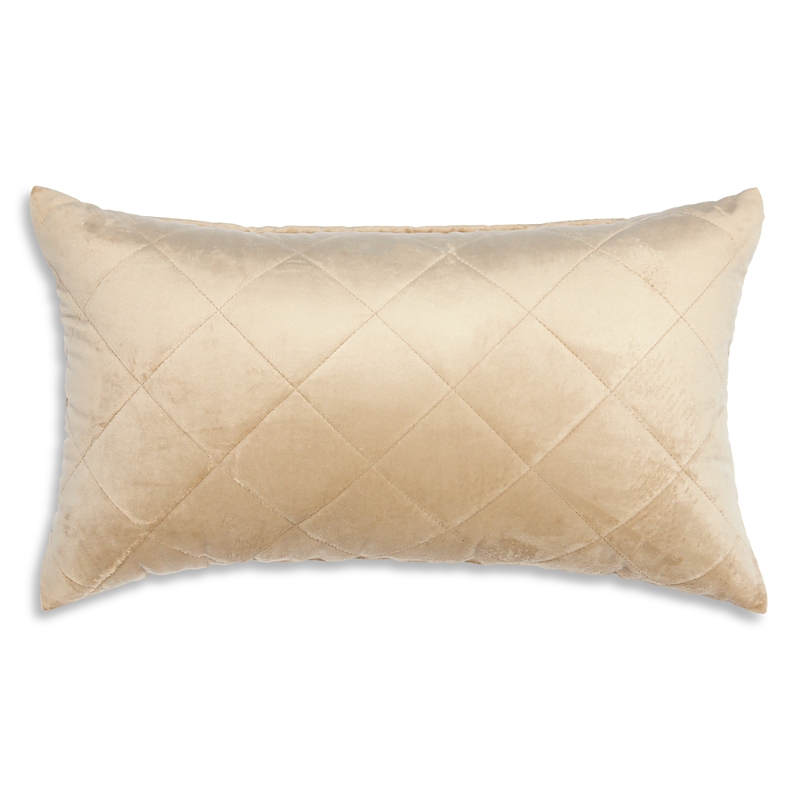 Frette Quilted Velvet Boudoir Sham - Exclusive In Natural