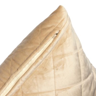 Quilted Velvet Decorative Cushion, 20" x 20" - Exclusive