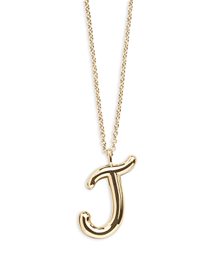 Shop Baublebar Bubble Script Initial Necklace In J