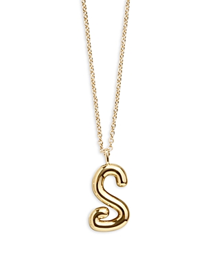 Baublebar Bubble Initial Necklace In S