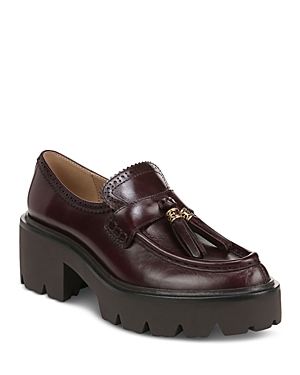 Sam Edelman Meela Platform Tassel Loafer In Deep Garnet