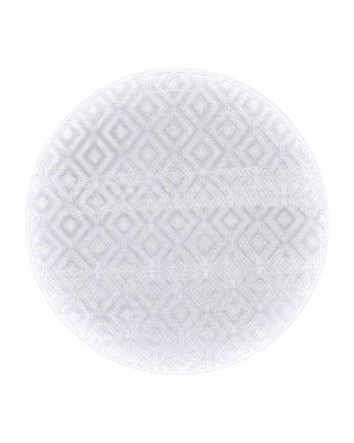 Feizy - Saphir Mira 6803490F Round Area Rug, 7'6" x 7'6"