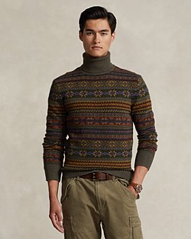 Polo Ralph Lauren - Regular Fit Fair Isle Wool Turtleneck Sweater