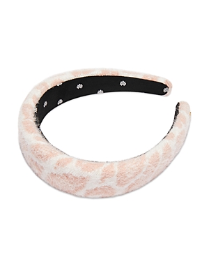 Shop Lele Sadoughi Alice Leopard Knit Headband In Pink Leopard