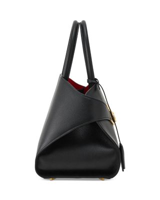 Small Hug Leather Top Handle Bag