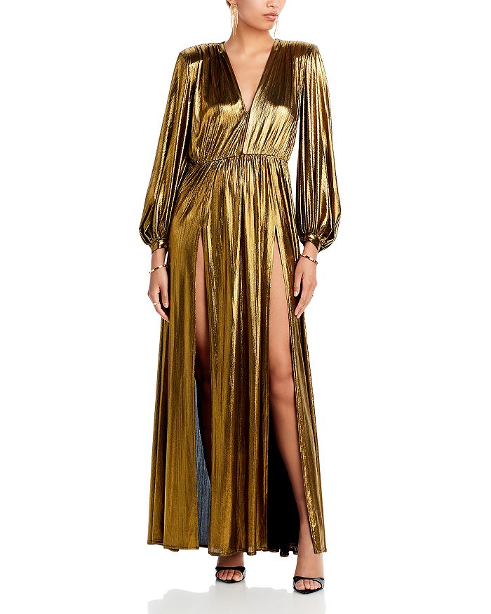 BRONX AND BANCO Zoe Gold Gown | Bloomingdale's