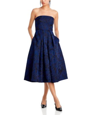 Ml Monique Lhuillier Isabel Jacquard Midi Dress
