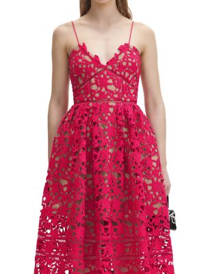 self portrait azaelea midi dress SELF-PORTRAIT Azaelea Lace Midi Dress