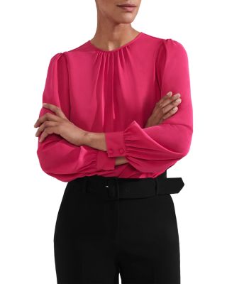HOBBS LONDON - Rosalyn Shirred Neck Blouse