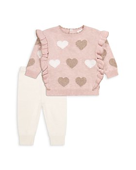 Miniclasix - Girls' Hearts Sweater & Pants Set - Baby