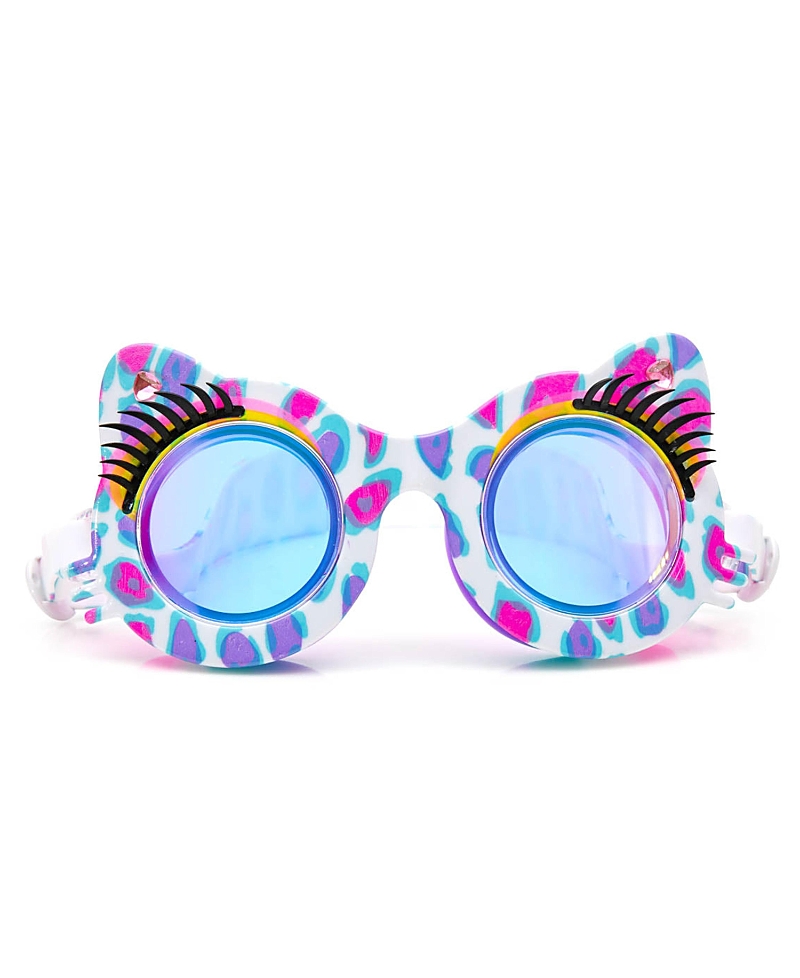 Bling2o Girls' Purple Patches Savvy Cat Swim Goggles - Ages 2-6
