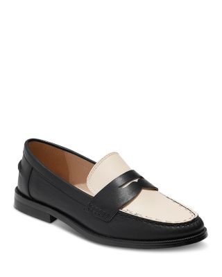 Jack Rogers Tipson Penny Loafer In Black/ivory