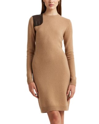 Alexander Wang flared-cuff knitted dress - Brown