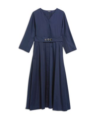 MAX MARA TEAK COMPACT MIDI DRESS マックスマーラ ティーク Teak knitted midi dress in black - Max Mara | Mytheresa