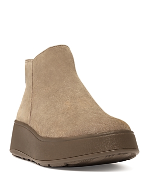 Fitflop Women's F Mode Suede Platform Ankle Boots In Minky Grey