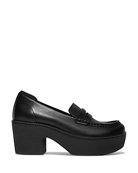 FitFlop - Women's Pilar Almond Toe High Heel Platform Loafers