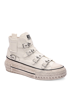 Ash Women's Rainbow Buckled High Top Sneakers In Tofu