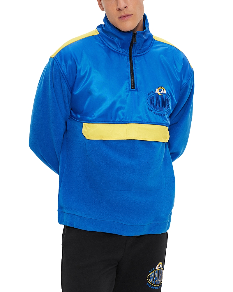 HUGO BOSS X NFL RAMS QUARTER ZIP PULLOVER