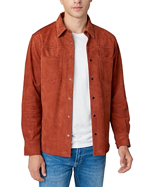 Blanknyc Leather Shirt Jacket In The Gamble