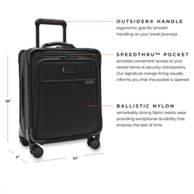 Baseline Compact Carry On Spinner Suitcase