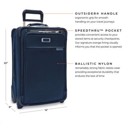 Baseline Essential 2 Wheel Carry On Suitcase