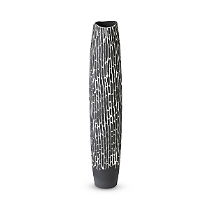 Global Views Small Horsetail Vase In Gray