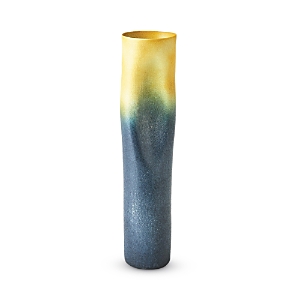 Global Views Skinny Indent Vase In Gray