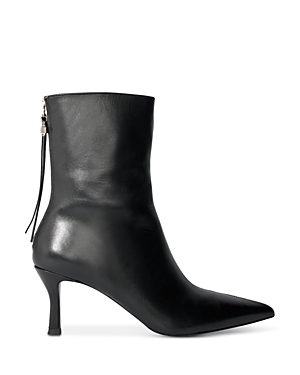 Shop Maje Women's Faymon Pointed Toe High Heel Booties In Black