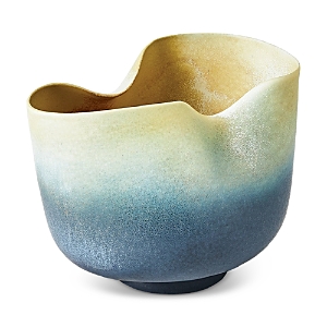 Shop Global Views Indent Gray And Yellow Bowl