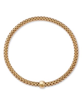 Popcorn Link Chain Bracelet in 14K Yellow Gold