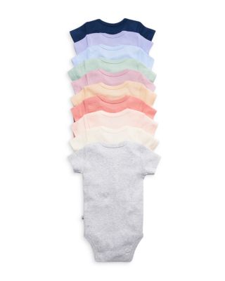 Girls' 10 Pack Short Sleeve Bodysuits - Baby