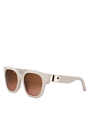 Shop Dior 30montaigne S10f Square Sunglasses, 54mm In Pink/brown Gradient
