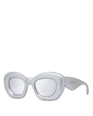 Loewe Inflated 47mm Butterfly Sunglasses In Grey | ModeSens