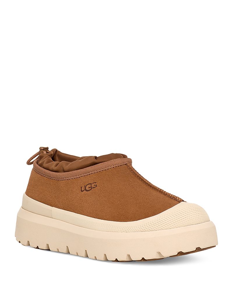 Ugg Mens Mens Tasman Weather Suede Mules In Brown